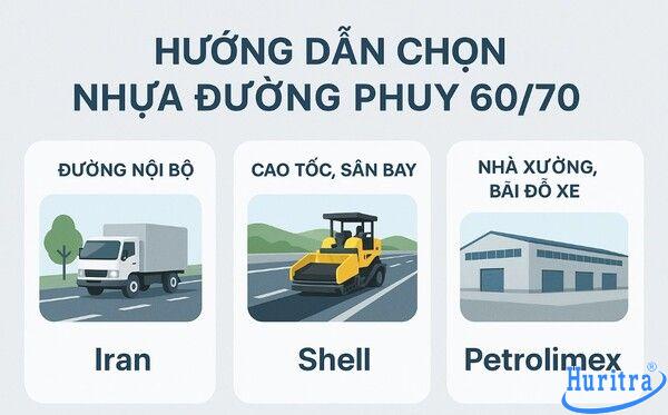 Hướng dẫn chọn loại nhựa đường phuy 60/70 phù hợp cho từng công trình