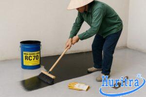 Các bước thi công chống thấm bằng nhựa đường lỏng RC70