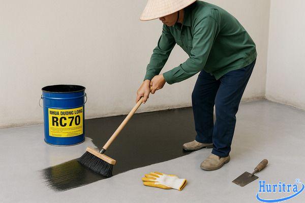 Hướng dẫn chọn và thi công nhựa đường chống thấm hiệu quả 7 Các bước thi công chống thấm bằng nhựa đường lỏng RC70
