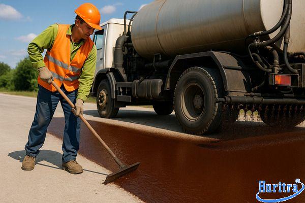 Nhũ tương nhựa đường là gì? Ưu điểm, phân loại và ứng dụng 8 Nhũ tương nhựa đường thi công nguội trên mặt đường bê tông nhựa