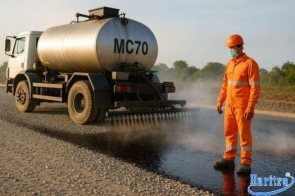 Quy trình tưới nhựa đường lỏng trên nền đá dăm bằng xe chuyên dụng