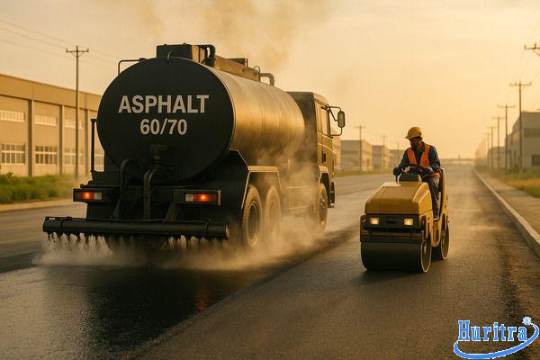 Sự khác nhau giữa nhựa đường và nhũ tương cho công trình 8 Rải nhựa đường đặc 60/70 cho mặt đường khu công nghiệp chịu tải nặng