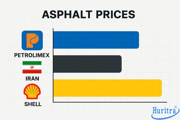 So sánh giá nhựa đường Petrolimex, Iran và Shell tại Việt Nam năm 2025