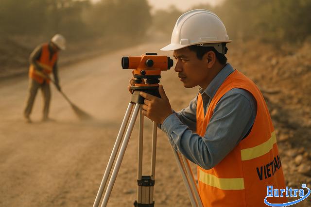 Chuẩn bị mặt bằng sạch, phẳng và đúng cao độ trước khi rải thảm.