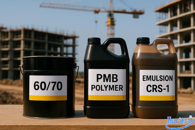 Nhựa 60/70 – Polymer – Nhũ tương: vật liệu phổ biến trong thi công BTN.