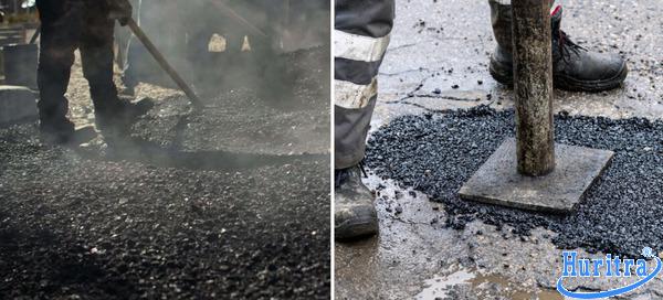 So sánh nhanh nhựa đường lạnh và nhựa đường nóng.