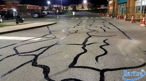 Nhựa đường cứng 115/15 8 Sử dụng nhựa đường cứng 115/15 chèn khe nứt.