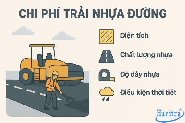 Hướng dẫn thi công trải nhựa đường chi tiết nhất 13 Chi phí trải nhựa đường không cố định mà thay đổi theo quy mô công trình