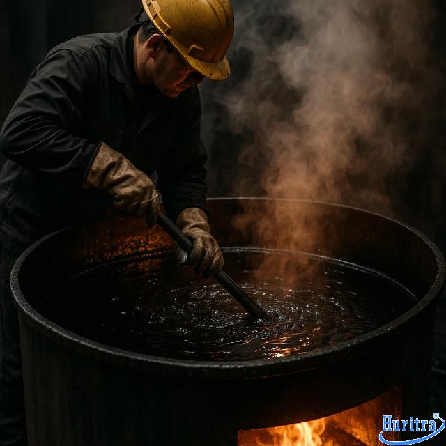 Nhiệt độ nhựa đường - Tiêu chuẩn kỹ thuật ảnh hưởng đến chất lượng thi công 6 Nhựa đường đặc nóng cần gia nhiệt chuẩn