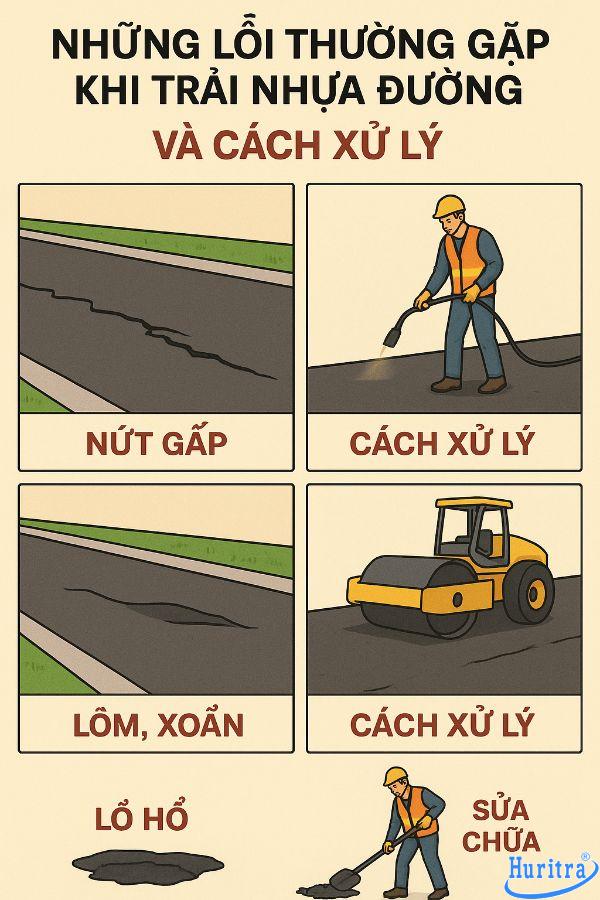 Hướng dẫn thi công trải nhựa đường chi tiết nhất 12 Nhận diện đúng các lỗi thường gặp giúp hạn chế rủi ro và tiết kiệm chi phí