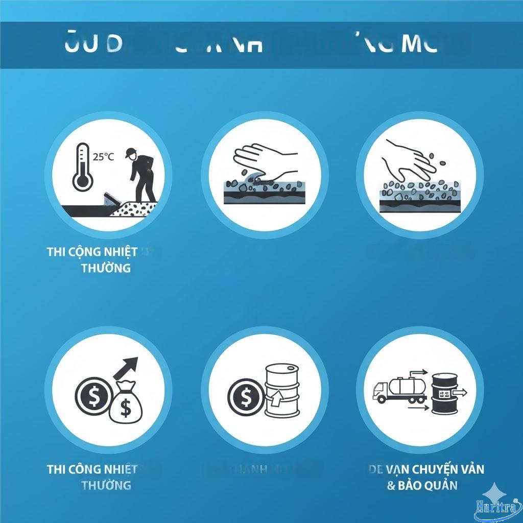 Nhựa đường MC70 - Giải pháp tăng bám dính trong xây dựng 14 Ưu điểm nhựa đường MC70