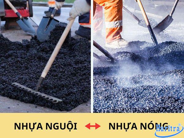 Phân biệt nhựa đường nóng và nguội