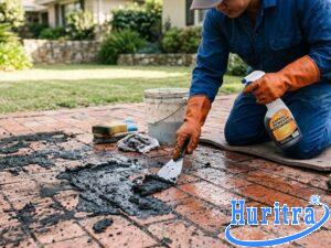 cách tẩy nhựa đường trên gạch